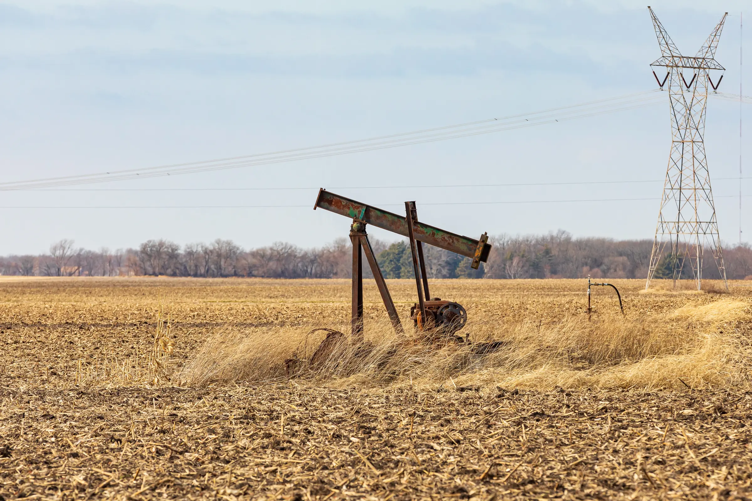 Abandoned orphan oil and gas well in Louisiana.